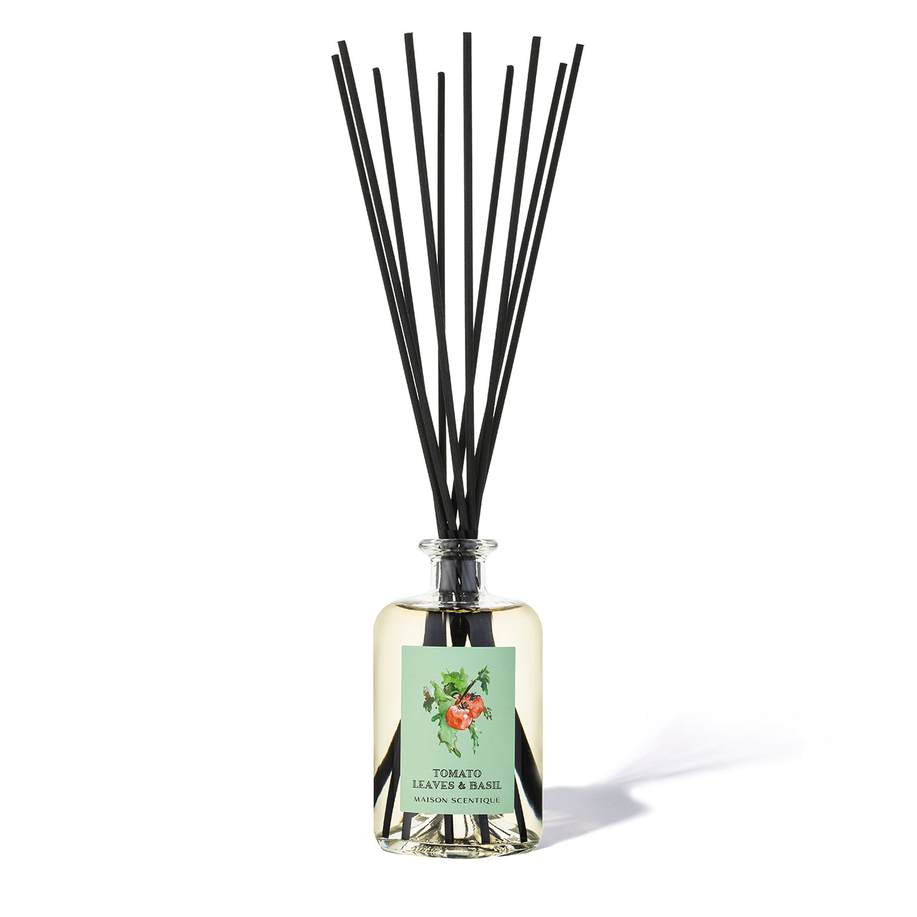 Луксозен ароматизатор за стая TOMATO Leaves Basil 500 ml. Ароматизатор с клечки за дома. Reed Diffuser