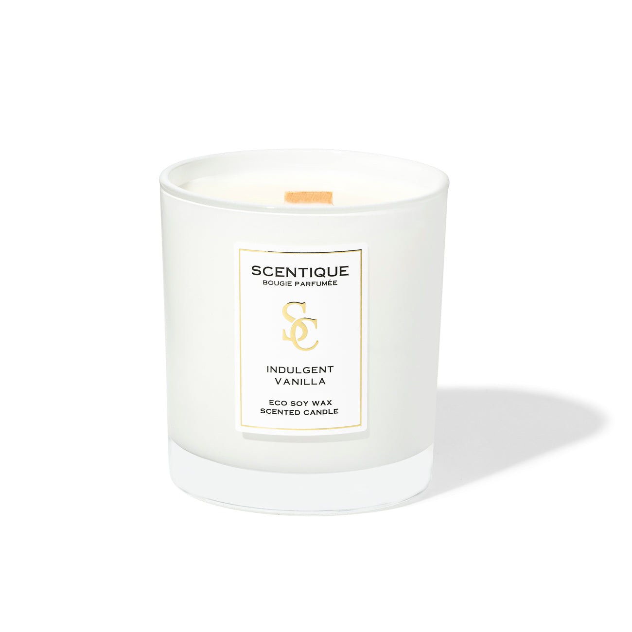 aromatni sveshti s darven fitil Maison Scentique Indulgent Vanilla aromatni soevi sveshti