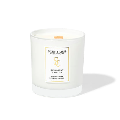 aromatni sveshti s darven fitil Maison Scentique Indulgent Vanilla aromatni soevi sveshti