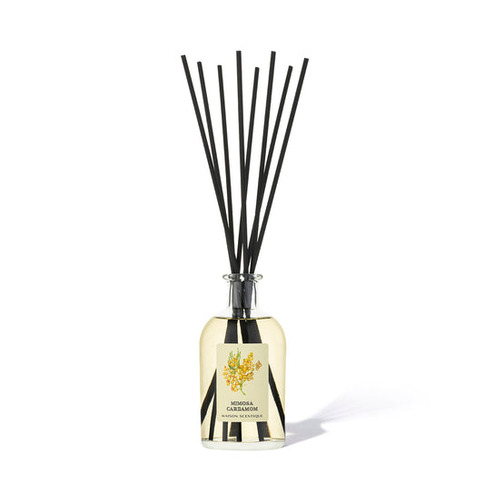 Луксозен ароматизатор за стая Mimosa and Cardamon 250 ml. Ароматизатор с клечки. Reed Diffuser. Ароматизатор за офиси